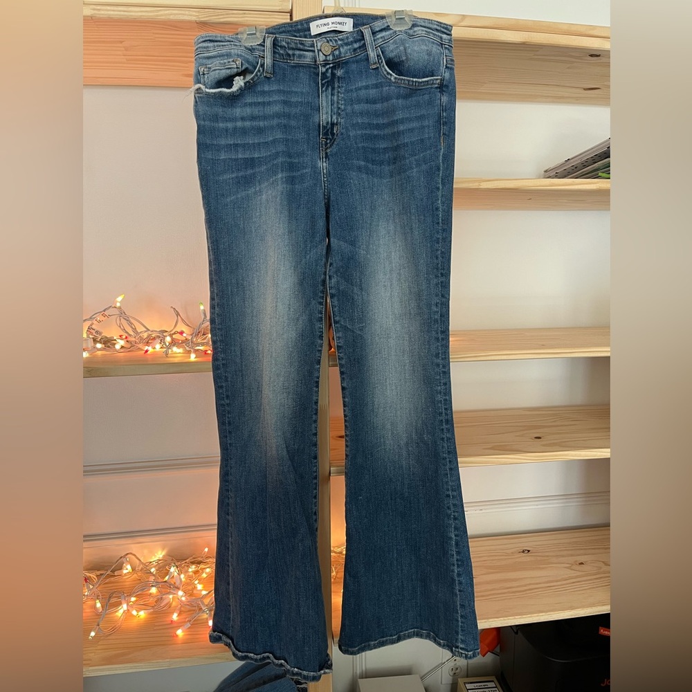Flying Monkey Apricot Lane Women's Stretch Blue Jeans